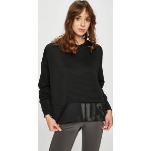 Nike - Bluza. Czarne bluzy marki Nike, z dzianiny. W wyprzedaży za 159,90 zł.
