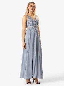 APART Sukienka w kolorze szarym rozmiar: 40. Szare sukienki Apart, bez wzorów, z koronki, bez kołnierzyka, bez ramiączek, maxi. Za 217,99 zł.