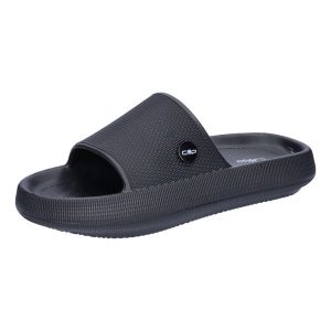 Klapki damskie CMP RUBY. Czarne klapki CMP, bez wzorów, bez obcasa. Za 79,89 zł.