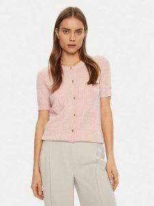 Tommy Hilfiger Kardigan WW0WW43958 Różowy Regular Fit. Czerwone kardigany TOMMY HILFIGER, z syntetyku. Za 399,99 zł.
