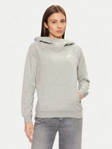 Nike Bluza Essential BV4116 Szary Regular Fit. Szare bluzy Nike, xs, bez wzorów, z bawełny, bez kaptura. Za 249,99 zł.