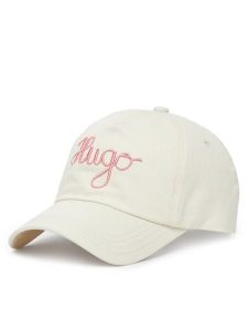 HUGO Czapka z daszkiem Cara-PE 50546591 Écru. Czapki Hugo, bez wzorów, z bawełny. Za 119,99 zł.