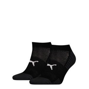 Skarpety Puma Sport Sneaker Amortyzowane, dwupak, czarne. Białe skarpetki Puma, bez wzorów, z elastanu. Za 86,99 zł.