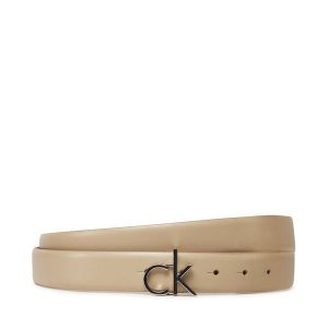 Pasek Calvin Klein. Brązowe paski Calvin Klein, bez wzorów. Za 119,99 zł.