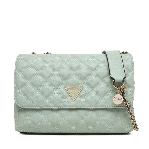 Torebka Guess. Zielone torebki klasyczne Guess, z aplikacjami, bez dodatków. Za 589,99 zł.