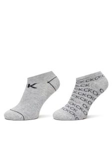 Calvin Klein Stopki 701218779 Szary. Szare skarpetki Calvin Klein, bez wzorów, z bawełny. Za 49,99 zł.