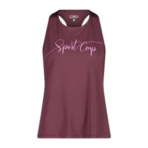 Damski tank top CMP. Fioletowe topy CMP, bez wzorów, sportowe, bez kołnierzyka, bez ramiączek. W wyprzedaży za 106,65 zł.