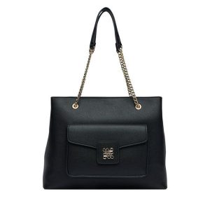 Torebka Nine West. Czarne torebki klasyczne Nine West, bez wzorów, bez dodatków. Za 269,99 zł.