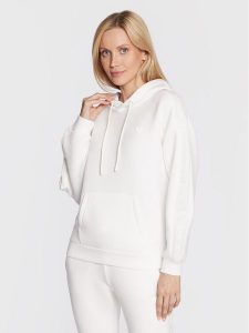 Guess Bluza Brenda V2YQ18 K7UW2 Biały Regular Fit. Białe bluzy Guess, m, z aplikacjami, z wiskozy, bez kaptura. Za 209,99 zł.