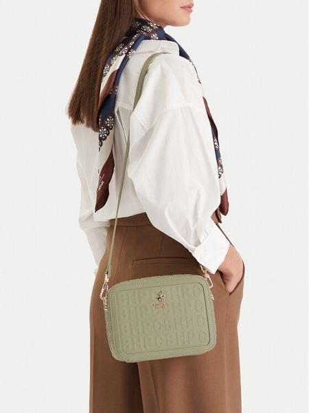 Beverly Hills Polo Club Torebka EO-BHPC-S-001-09 Zielony. Zielone listonoszki Beverly Hills Polo Club, bez wzorów, z materiału, bez dodatków. Za 249,99 zł.