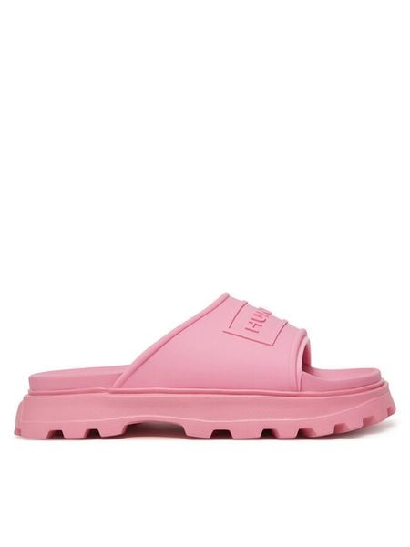 Hunter Klapki HFRU0007251 Różowy. Czerwone klapki Hunter, bez wzorów, z syntetyku, bez obcasa. Za 159,99 zł.