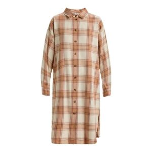 Dla Kobiety AQUA WAVES Beżowy. Brązowe sukienki Roxy, m, bez wzorów, z bawełny, sportowe, bez kołnierzyka, bez ramiączek, koszulowe. Za 319,00 zł.