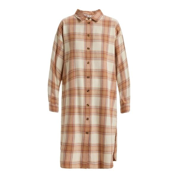 Dla Kobiety AQUA WAVES Beżowy. Brązowe sukienki Roxy, m, bez wzorów, z bawełny, sportowe, bez kołnierzyka, bez ramiączek, koszulowe. Za 319,00 zł.