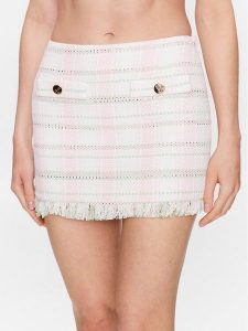 Liu Jo Spódnica mini CA3193 T3374 Różowy Regular Fit. Czerwone spódnice Liu Jo, bez wzorów, z bawełny, mini. Za 379,99 zł.