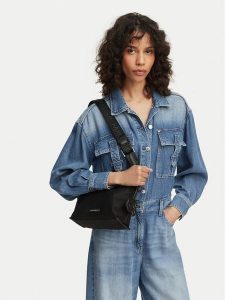 KARL LAGERFELD Torebka B2W30071 Czarny. Czarne listonoszki KARL LAGERFELD, bez wzorów, z materiału, bez dodatków. Za 502,99 zł.
