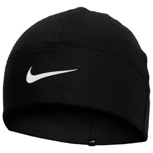 Czapka dla dorosłych Therma-Fit Fleece Beanie. Czarne czapki Nike, bez wzorów, z poliesteru. Za 139,99 zł.