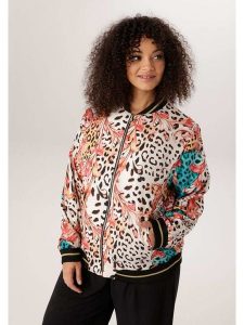 Aniston Kurtka w kolorze kremowym ze wzorem rozmiar: 44. Brązowe kurtki Aniston, bez wzorów, bez kaptura. Za 252,99 zł.