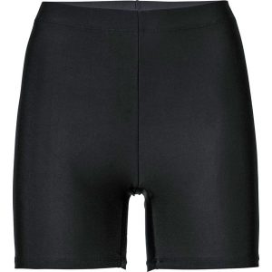 Spodenki kąpielowe z dłuższymi nogawkami, z poliamidu z recyklingu. Czarne bikini bonprix, bez wzorów, z poliamidu. Za 59,99 zł.