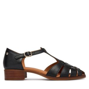 Sandały Pikolinos. Czarne sandały Pikolinos, bez wzorów, bez obcasa, na słupku, bez zapięcia. Za 599,99 zł.