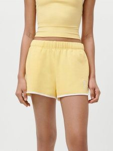 LeGer Szorty dresowe "Drew" w kolorze żółtym rozmiar: 34. Żółte szorty LeGer, bez wzorów, z dresówki. Za 78,99 zł.
