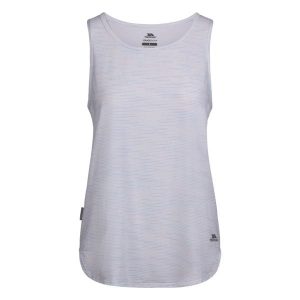 Podkoszulek Damski Kannal Active Tank Top. Białe topy Trespass, xs, bez wzorów, bez kołnierzyka, bez ramiączek. Za 89,99 zł.