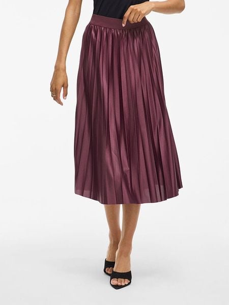 Vila Spódnica "Vinitban" w kolorze bordowym rozmiar: M. Czerwone spódnice Vila, m, bez wzorów, midi. Za 87,61 zł.