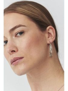 TATUUM Kolczyki-kreole "Snaky" rozmiar: onesize. Szare kolczyki Tatuum, srebrne. Za 60,88 zł.