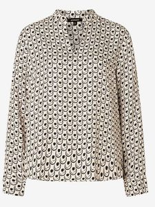 More & More Bluzka w kolorze kremowo-czarnym rozmiar: 36. Brązowe bluzki More & More, s, bez wzorów, z wiskozy, klasyczne, bez kołnierzyka, bez ramiączek. Za 118,84 zł.