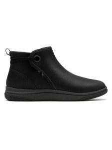 Clarks Botki w kolorze czarnym rozmiar: 40. Czarne botki Clarks, bez wzorów, bez obcasa, bez zapięcia. Za 173,99 zł.