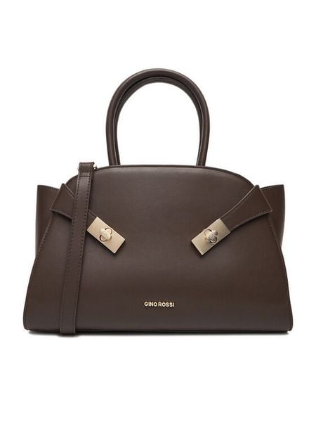 Gino Rossi Torebka CEO-EMMY-DA8001 Brązowy. Brązowe torebki klasyczne Gino Rossi, bez wzorów, z materiału, bez dodatków. Za 199,99 zł.