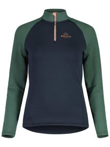 Maloja Bluza polarowa "NaspaeM" w kolorze granatowym rozmiar: S. Niebieskie bluzy Maloja, s, bez wzorów, z polaru, bez kaptura. Za 197,63 zł.