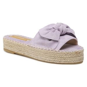 Espadryle DeeZee. Fioletowe espadryle DeeZee, bez wzorów, bez obcasa. Za 35,99 zł.