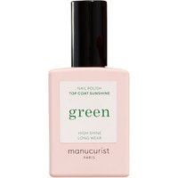 Manucurist - green - Top Coat Sunshine - 15ml - Dla Kobiet. Zielone topy Manucurist, bez wzorów, z lakierowanej skóry, bez kołnierzyka, bez ramiączek. Za 75,00 zł.
