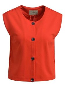 Smith & Soul Bluzka w kolorze czerwonym rozmiar: XS. Czerwone bluzki Smith & Soul, xs, bez wzorów, bez kołnierzyka, bez ramiączek. Za 126,99 zł.