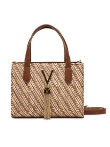 Valentino Torebka Divina Summer VBS9XI15S Brązowy. Brązowe torebki klasyczne Valentino, bez wzorów, ze skóry, bez dodatków. Za 479,99 zł.