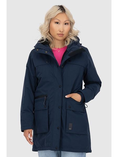 Alife and kickin Parka "CharlottAK" w kolorze granatowym rozmiar: M. Niebieskie płaszcze Alife and Kickin, m, bez wzorów, bez kaptura. Za 341,79 zł.