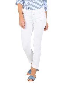 Timezone Spodnie "Nali" w kolorze białym rozmiar: W24. Białe jeansy Timezone, bez wzorów. Za 126,45 zł.