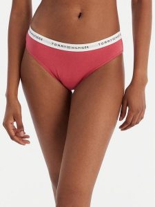 Tommy Hilfiger Figi klasyczne UW0UW05876 Różowy. Czerwone figi TOMMY HILFIGER, bez wzorów, z bawełny. Za 69,99 zł.