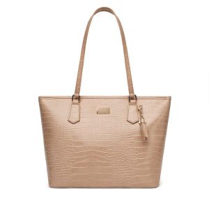 Torebka DeeZee. Brązowe shopper bag DeeZee, bez wzorów, bez dodatków. Za 149,99 zł.