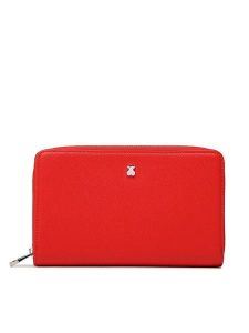 TOUS Portfel Balletera M. New Dubai 2001689817 Czerwony. Czerwone portfele Tous, bez wzorów, ze skóry. Za 499,99 zł.