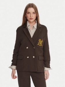 Maryley Marynarka 25IB288/M02/07CO Brązowy Regular Fit. Brązowe marynarki i żakiety Maryley, l, bez wzorów, z syntetyku. Za 499,99 zł.