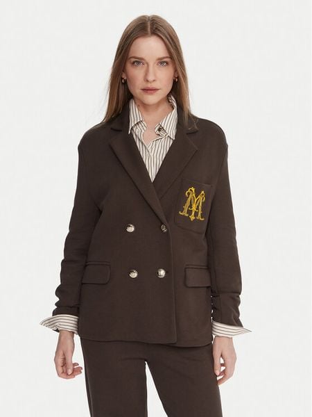 Maryley Marynarka 25IB288/M02/07CO Brązowy Regular Fit. Brązowe marynarki i żakiety Maryley, m, bez wzorów, z syntetyku. Za 339,99 zł.