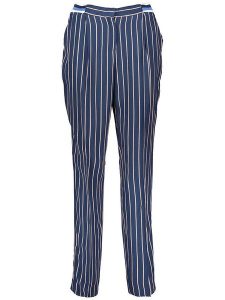 MAVI Spodnie w kolorze granatowym rozmiar: XS. Niebieskie spodnie z wysokim stanem Mavi, bez wzorów, z materiału, z podwyższonym stanem. Za 65,23 zł.