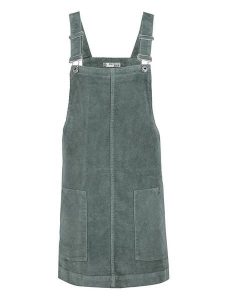 Eight2Nine Sukienka-ogrodniczka w kolorze zielonym rozmiar: XL. Zielone sukienki Eight2Nine, na co dzień, xl, bez wzorów, ze sztruksu, bez kołnierzyka, bez ramiączek, mini, proste. Za 105,14 zł.