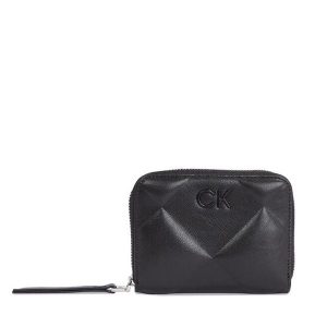 Portfel Calvin Klein. Czarne portfele Calvin Klein, bez wzorów. Za 269,99 zł.