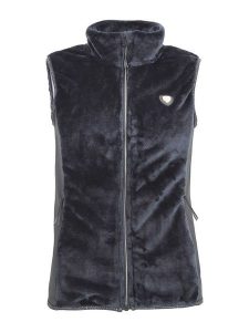 Peak Mountain Kamizelka polarowa "Ajune" w kolorze czarnym rozmiar: XXL. Czarne kamizelki Peak Mountain, xxl, bez wzorów, z polaru, bez kołnierzyka, bez ramiączek, bez kaptura. Za 165,99 zł.