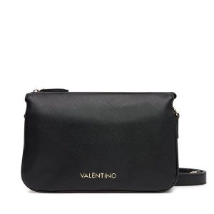 Torebka Valentino. Czarne listonoszki Valentino, bez wzorów, bez dodatków. Za 399,99 zł.