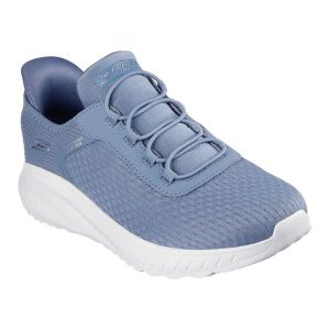 Buty damskie SKECHERS Bobs Squad Chaos In Color. Niebieskie buty trekkingowe Skechers, bez zapięcia. Za 269,99 zł.
