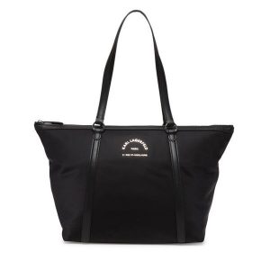 Torebka KARL LAGERFELD. Czarne shopper bag KARL LAGERFELD, bez wzorów, bez dodatków. Za 529,99 zł.