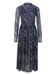 TOM TAILOR Denim Sukienka w kolorze granatowym rozmiar: XS. Niebieskie sukienki TOM TAILOR DENIM, xs, bez wzorów, z denimu, bez kołnierzyka, bez ramiączek, maxi, rozkloszowane. Za 61,46 zł.